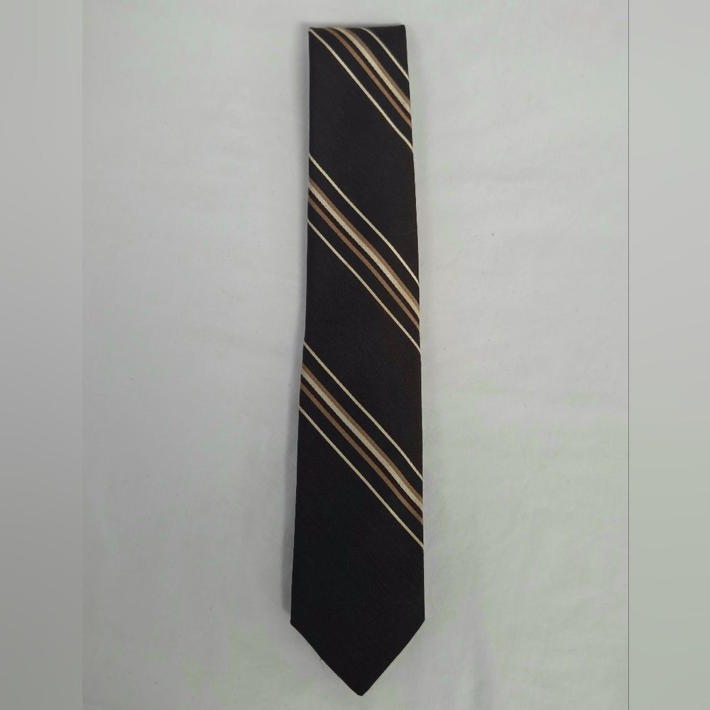 Vintage 60s Brown Striped Men's Givenchy Tie